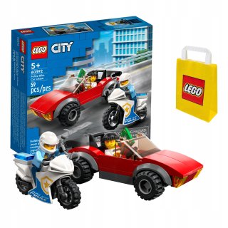 Stavebnica LEGO City - LEGO Mestská policajná motocykla prenasleduje sama.
