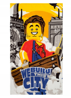 LEGO deka 100 x 150 cm odtiene žltej a zlatej LEGO City