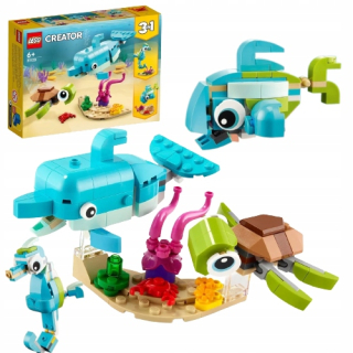 LEGO Creator 3 v 1 Delfín a korytnačka 31128