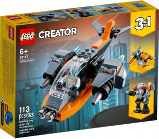 Stavebnica LEGO Creator 3 w 1 - Tvorca LEGO 31111 Cyber Dron Moch Robot 3in1 6+
