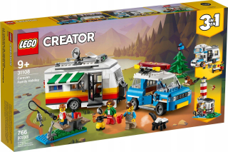 Stavebnica LEGO Creator 3 w 1 - LEGO Creator 3v1 Rodinný prázdninový kemping 31108