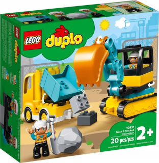 Stavebnica LEGO DUPLO - LEGO DUPLO 10931 TRACK A GąSIENICOWA Rýpadlo