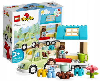 Stavebnica LEGO DUPLO - LEGO DUPLO 10986 Rodinný dom na kolieskach