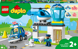 Stavebnica LEGO DUPLO - Policajná stanica LEGO DUPLO a vrtuľník 10959