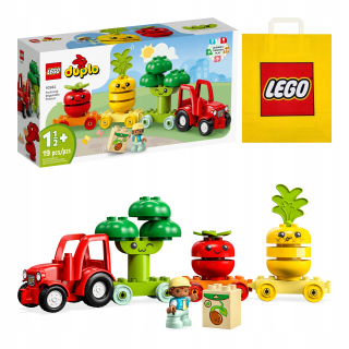 Stavebnica LEGO DUPLO - LEGO DUPLO - Traktor so zeleninou a ovocím (10982)