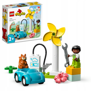 Stavebnica LEGO DUPLO - LEGO DUPLO Veterná turbína a auto 10985