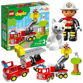 SADA LEGO DUPLO HASIČSKÉ BLOKY SVETELNÝ ZVUK DARČEK PRE DETI