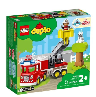 LEGO Duplo 10969 Hasičské auto Akcia hasičského auta pre 2-ročné deti