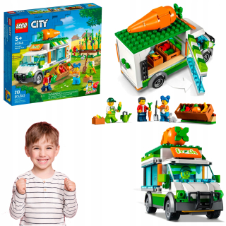 LEGO súprava - Vodená LEGO na trhu s automobilovými automobilmi