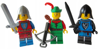 LEGO Castle rytieri Falcon Lion Forestman zbrane NOVÉ 3ks