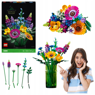 Stavebnica LEGO Ideas - LEGO ICONS KYTICA POĽNÝCH KVETOV PRE HITOVANÚ DEKOR