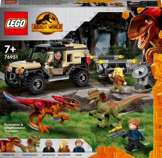 Stavebnica LEGO Jurassic World - LEGO JURASSIC World Transport Pyroraptor 76951