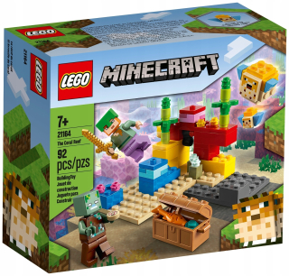 LEGO súprava - SET LEGO MAINCRAFT 21164 BLOKY KORALOVÝCH ÚTEK