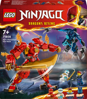 Sada kociek LEGO NINJAGO 71808 KAIA FIRE ELEMENT MECH pre deti +7 rokov