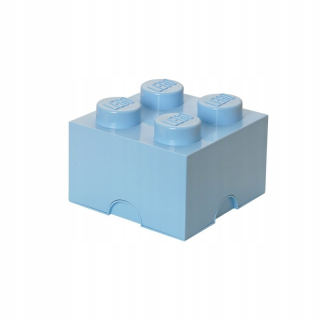 Lego kontajner 25 cm Klocek4 Light blue box