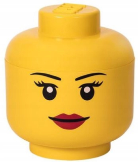 KONTEJNER HLAVY LEGO GIRL'S HEAD VEĽKÁ VEĽKOSŤ L.