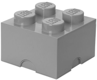 Lego kontajner KLOCEK 4 Skrinka Šedá