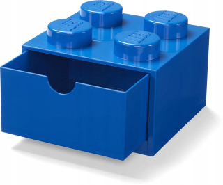 Lego Container Klocek 4 zásuvky Modrý stôl