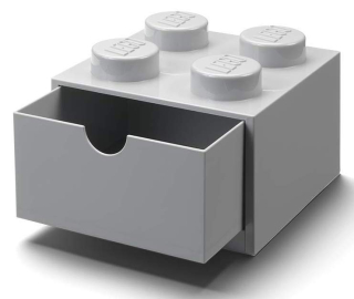 Lego Container Klocek 4 Gray zásuvky na stole