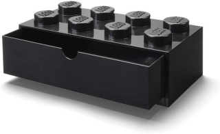 Lego Container Klocek 8 Black Zásuvka na stôl