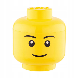 Lego box veľká hlava chlapec kontajner