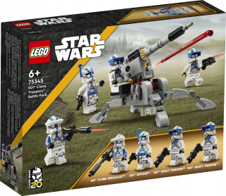 Stavebnica LEGO Star Wars - Bojová súprava klonov LEGO Star Wars s 501 75345