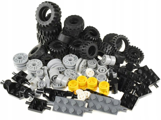 Lego Tire Súpravy Nápravy 74 Prvky New Wheels Bulk