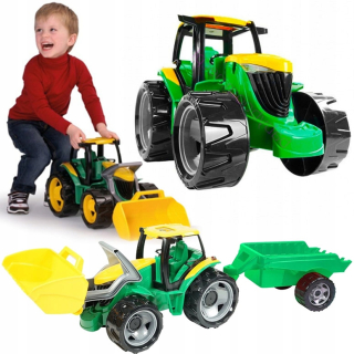 Traktor - Lena Mega Traktor Rider s prívesom a Spych