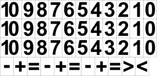 MAGNETICKÉ ČÍSLA A MATEMATICKÉ ZNAKY 7x5cm