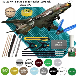 MODEL LIETADLA na montáž Su-22M4 Montér, mat, farby, základ, lak...