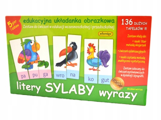 Písmená Sylby Slová Adamigo Science čítanie 24h