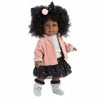 Španielska bábika - LLORENS Španielska bábika ZURI 35 cm AFRICAN 53526