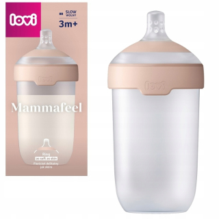 Fľaša na kŕmenie LOVI Mammafeel 250 ml s dynamickým cumlíkom