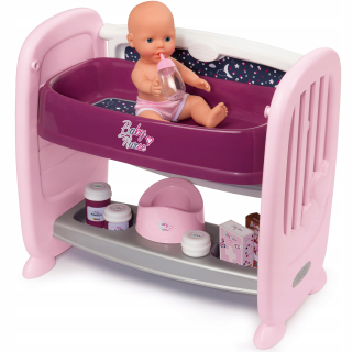 Postieľka pre bábiku -
2v1 postieľka Scrolls Detská Nurse Smoby + Doll