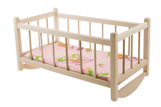 Postieľka pre bábiku -
Drevená postieľka pre bábiky Bujan Cradle