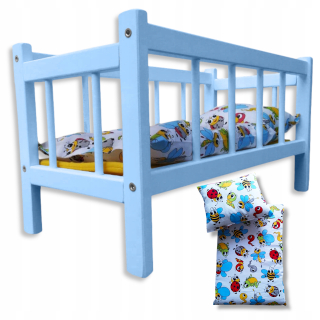 Postieľka pre bábiku -
Postieľka Doll Lôžka drevená obliečky ZADARMO