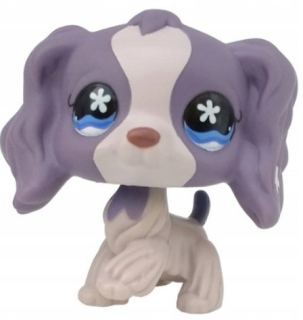 LPS Littlest Pet Shop Pies kokeršpaniel fiolet