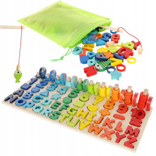 LT298 Montessori mozgový výcvik čísel rýb