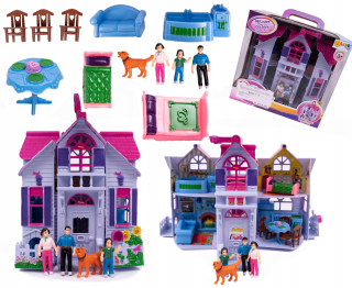 Domček pre bábiky -
LT58 DOLL'S HOUSE VYKLADANÉ NÁBYTKOVÉ BABIČKY