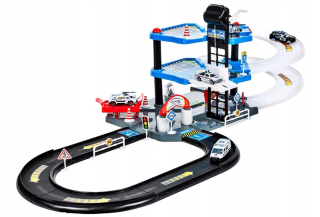 Gazáž pre autíčka - LT94 Parkovisko Double-decker Racing Torah. Garáž