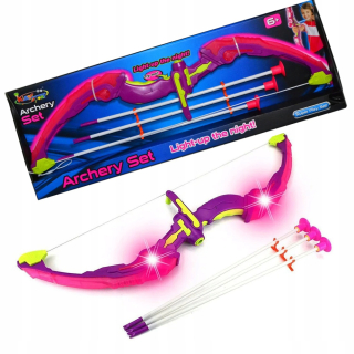 Oblúk žiariace šípy pre deti Archery sadu