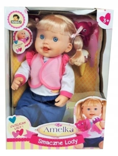 Natalia bábika - Doll AMÁLKA chutné zmrzlina (078683)
