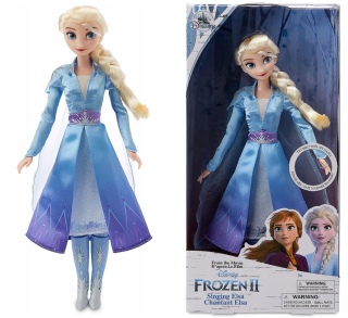 Bábika Frozen Elsa - Elsa bábika 30 cm Disney Store spieva Frozen 2