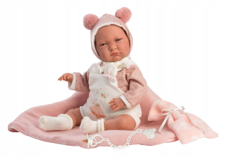 Španielska bábika - Doll Llorens Lala Con Toquilla 74072 42cm
