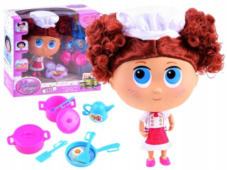 Dráha pre deti, stavebnica - Bábika Master Chef Cook s vedúcim kuchynský ZA3400
