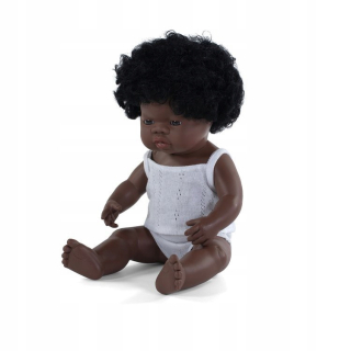 Španielska bábika - Bábika afrického dievčaťa 38 cm Miniland Doll
