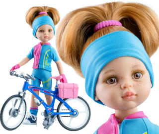 Španielska bábika - Španielska bábika Dasha Ciclista 32 cm + koleso 04654