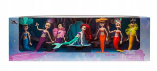 Bábika princezná - Bábiky Malá morská víla Arielka Disney Store Set