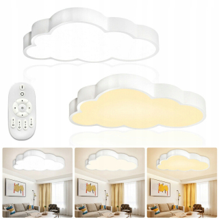 Luster do detskej izby - LED dióda cloud diaľkové ovládanie pre deti výborný