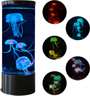 Stolová lampa do detskej izby - LED lampa meniaca simuláciu farieb medúza lampy